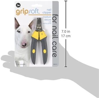 JW® Gripsoft® Deluxe Nail Clipper Gray/Yellow Color - Image 5