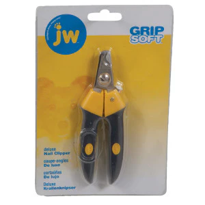 JW® Gripsoft® Deluxe Nail Clipper Gray/Yellow Color - Image 6