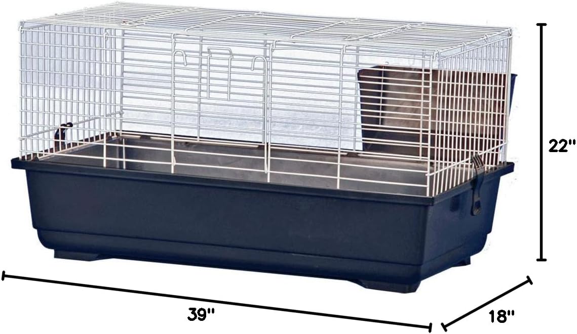 A&E Cage Co. Rabbit Cage, 39”x22”x18” (16”), Blue, Large - Image 4