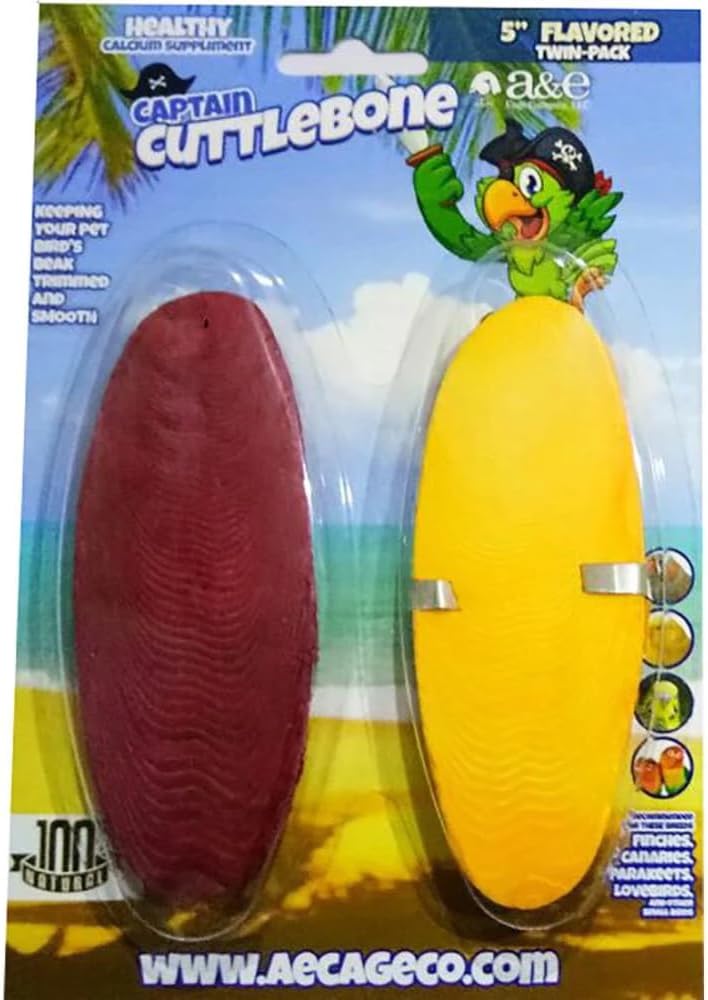 A & E Cages Captain Cuttlebone Bird Treat Natural - Image 2