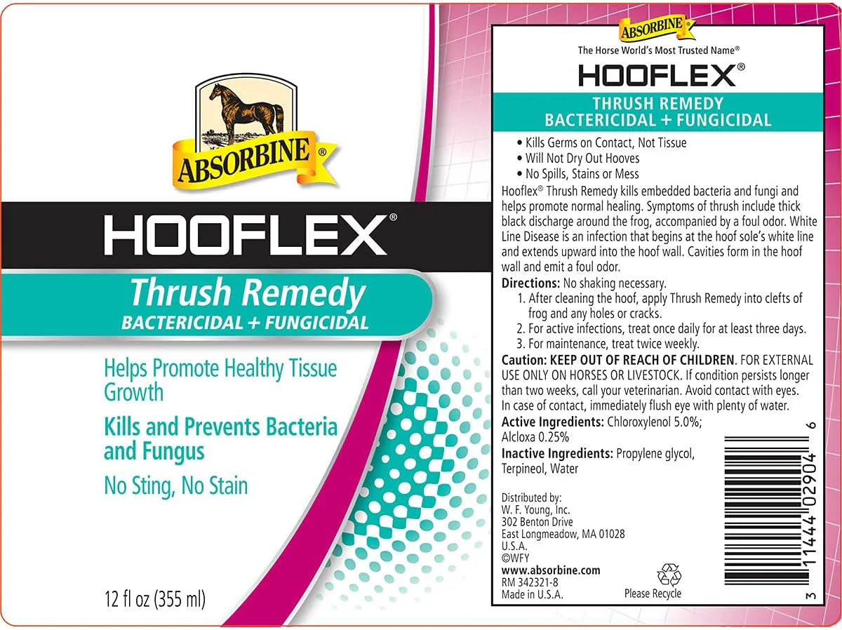 Absorbine Hooflex Equine Thrush Remedy 12oz, White - Image 2