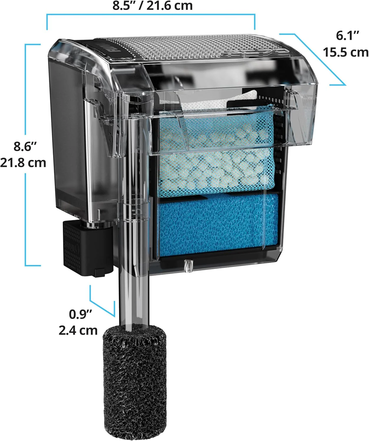 AC70 Power Filter, 40-70 US Gal / 152-265 L - Fluval USA - Image 2