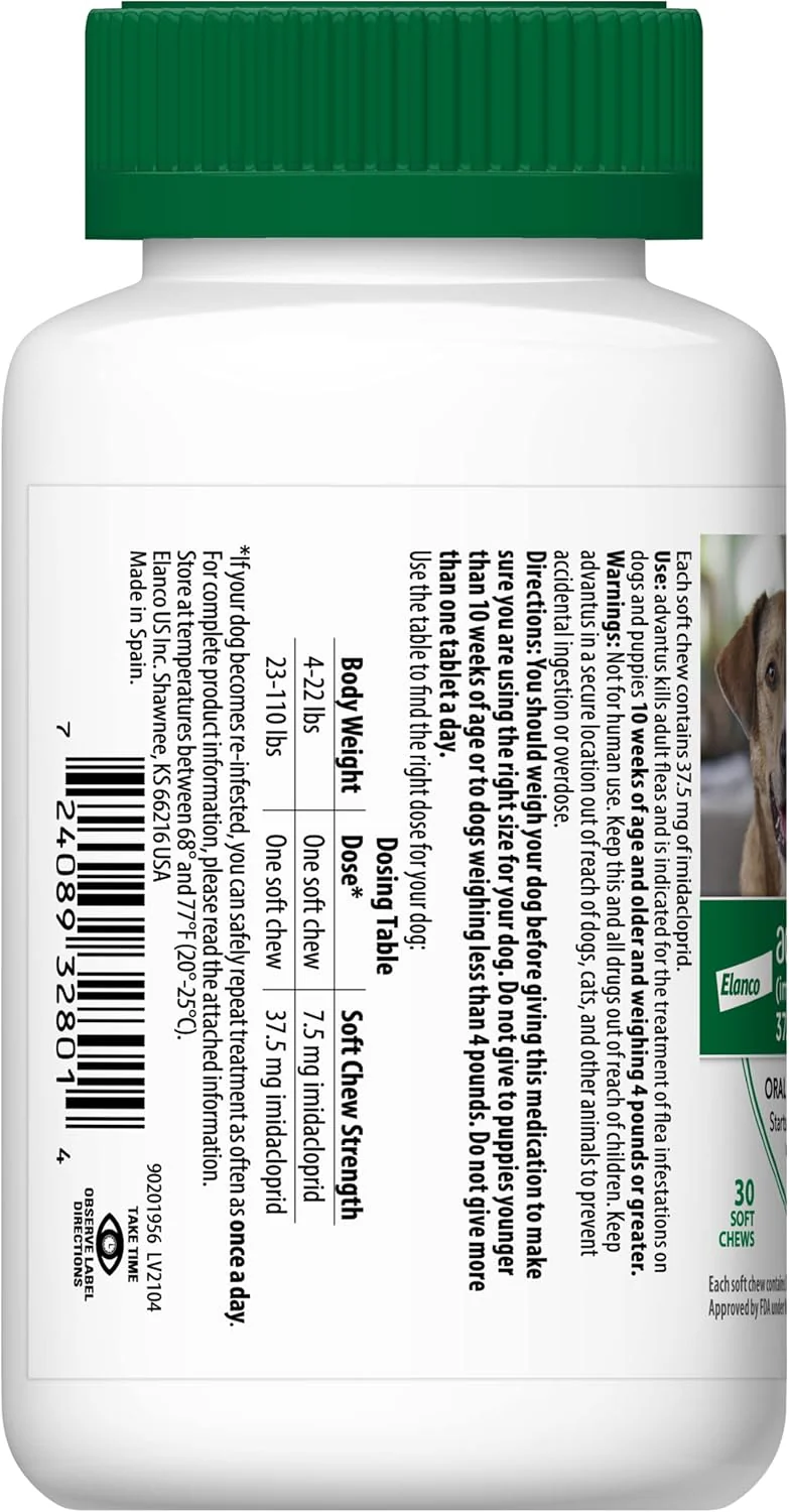 Advantus Dog Advantus Chewable Flea Treatment for Dogs | 30 ct. - Image 11