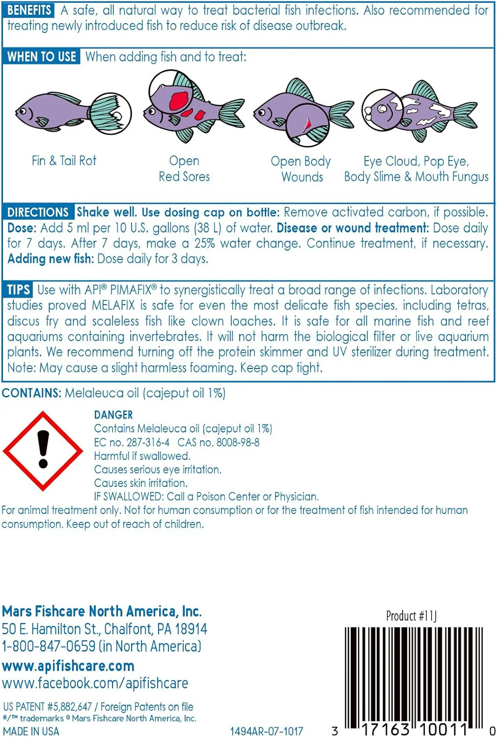 API MELAFIX Freshwater Fish Bacterial Infection Remedy - Image 2