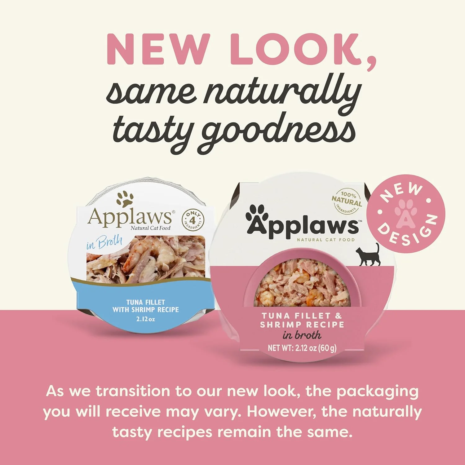 Applaws Natural Wet Cat Food in Broth, Limited Ingredient Cat Food Cups, Grain-Free Cat Food Pots, No Artificials, 100% Natural Ingredient Cat Food, Tuna Fillet & Shrimp in Broth - Image 2