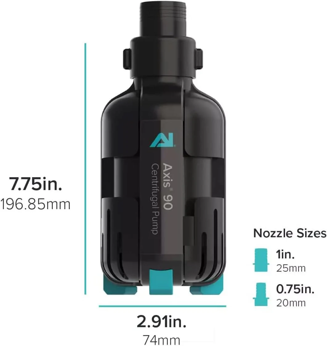 Aqua Illumination AI Axis Centrifugal Smart Controllable Aquarium Pump - 925 GPH, Ultra Quiet Energy Efficient (Axis 90) - Image 2