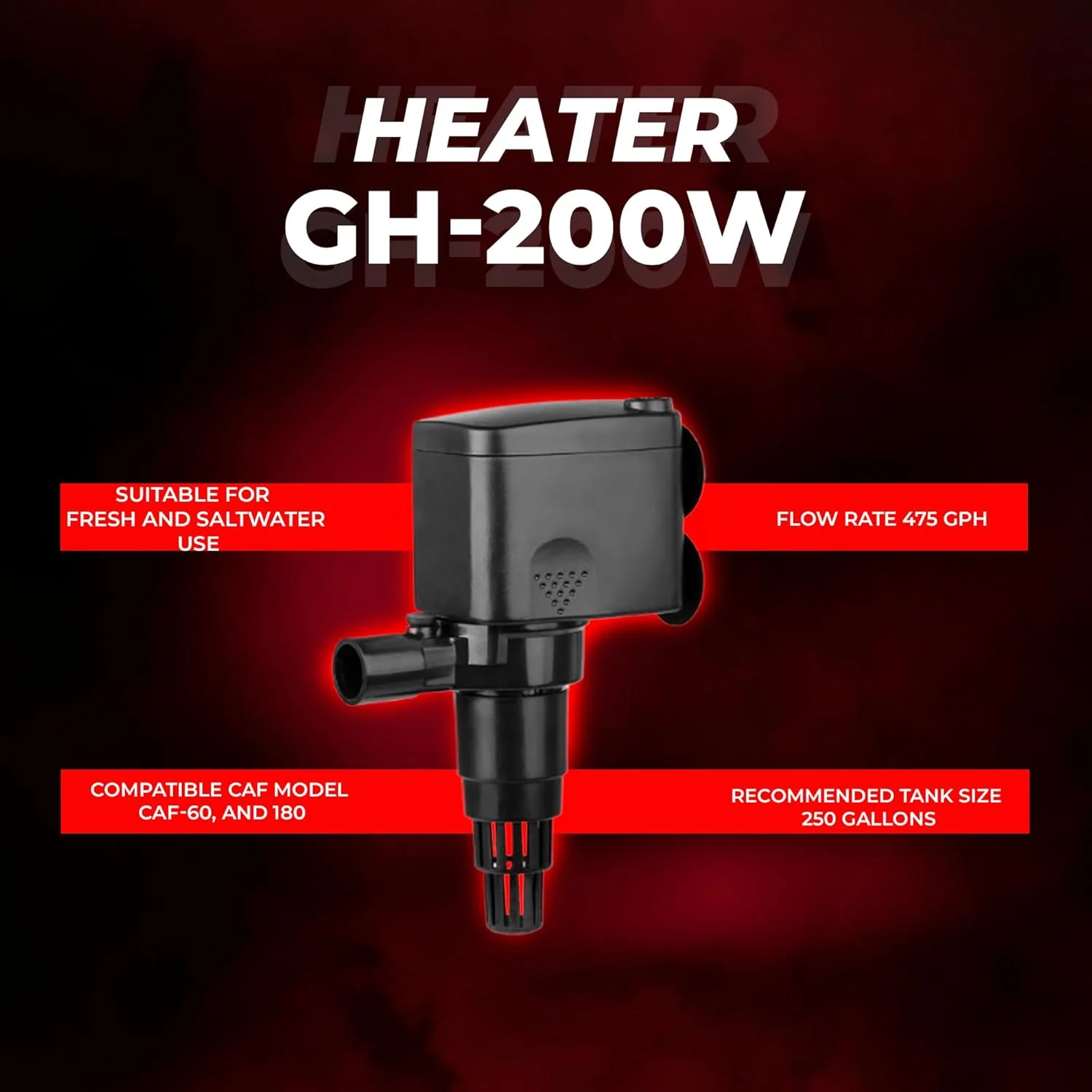 Aquatop MaxFlow Submersible Aquarium Power Head - Ideal for Freshwater and Saltwater Environments - High-Impact ABS for Durability - Image 5