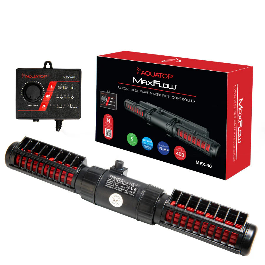 Aquatop MaxFlow X-Cross DC Wave Maker, Quiet Circulation Pump with Controller, Adjustable Flow, Reef Tank Aquarium Powerhead, MFX-20 - Image 6