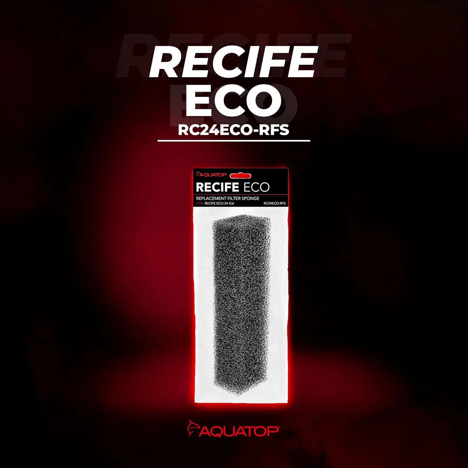 Aquatop Recife Eco Series Replacement Filter Sponge - 24 & 40 Gal – High-Efficiency Aquarium Filter Foam - Easy to Install and Maintain - RC24ECO-RFS - Image 2