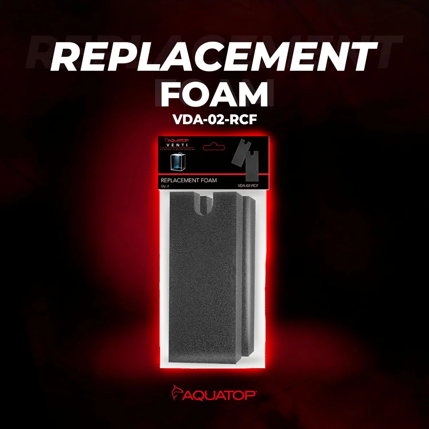Aquatop Replacement Foam for All Venti Desktop Aquariums – Improves Water Clarity and Filtration Efficiency, VDA-02-RCF - Image 2