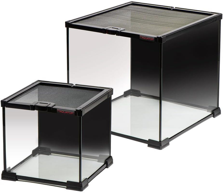 Aquatop Terrarium with Durable Mesh Top for Easy Access & Ventilation - Perfect for Reptiles & Plants - Image 3