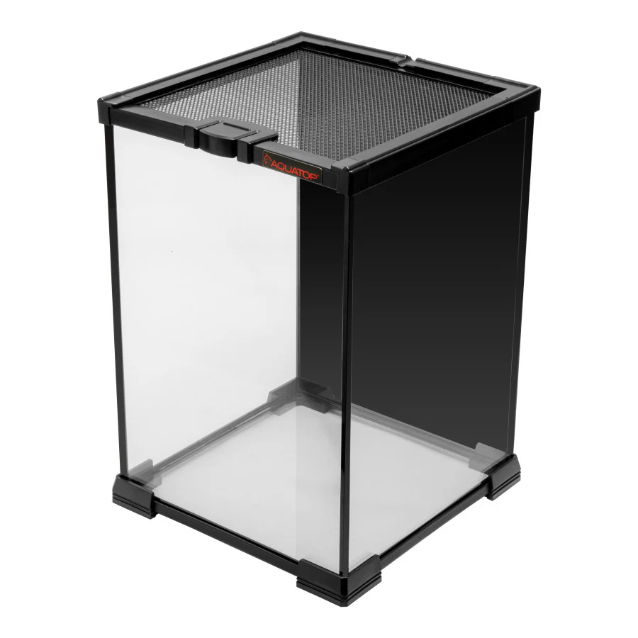 Aquatop Terrarium with Durable Mesh Top for Easy Access & Ventilation - Perfect for Reptiles & Plants - Image 5