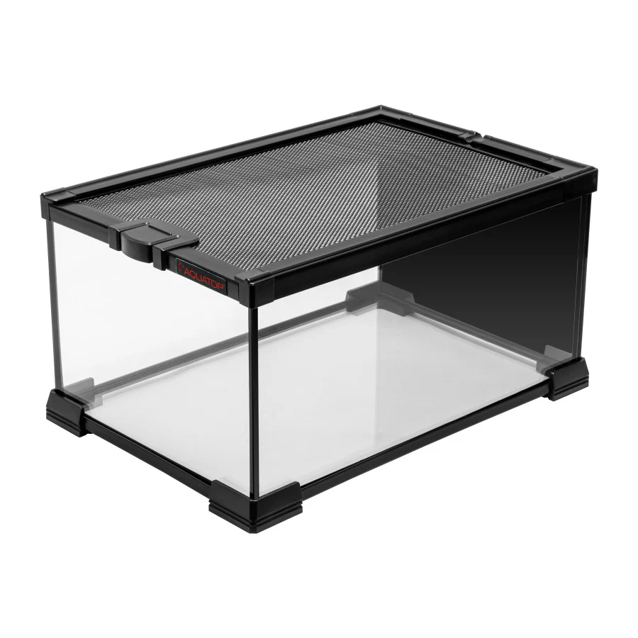 Aquatop Terrarium with Durable Mesh Top for Easy Access & Ventilation - Perfect for Reptiles & Plants - Image 6