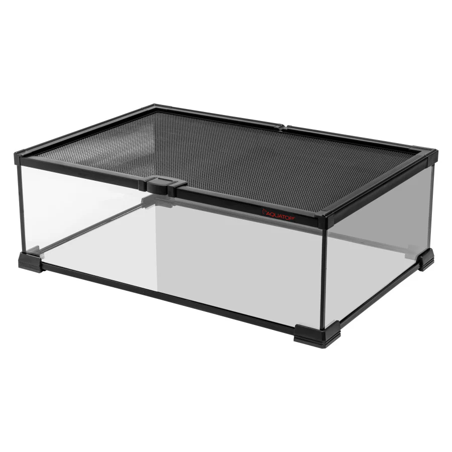 Aquatop Terrarium with Durable Mesh Top for Easy Access & Ventilation - Perfect for Reptiles & Plants - Image 7