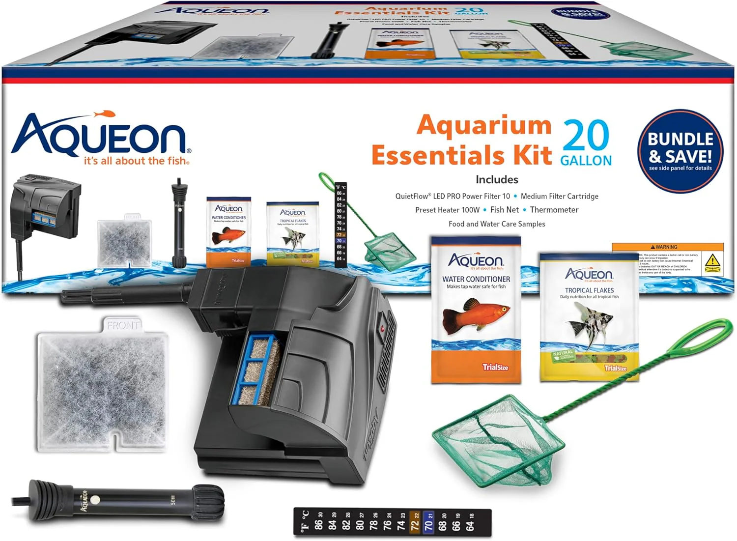 Aqueon Fish Tank Aquarium Essentials Starter Kit - Image 2