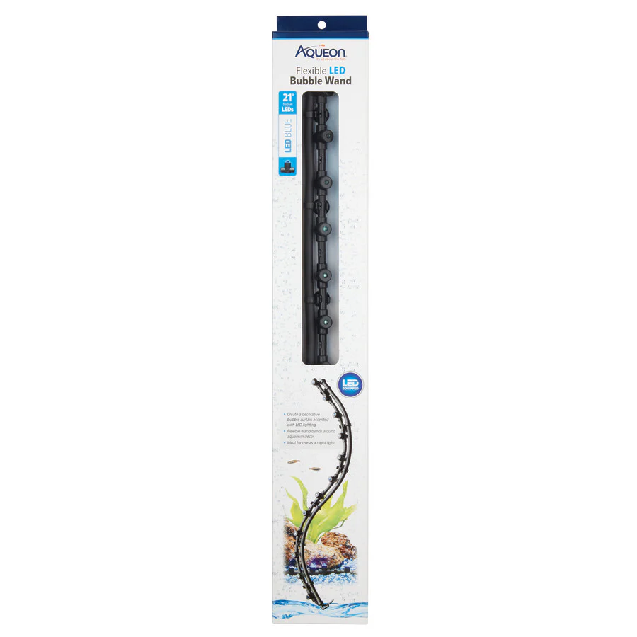 Aqueon Fish Tank Aquarium Flexible LED Accent Light and Bubble Wand, Blue - Image 9