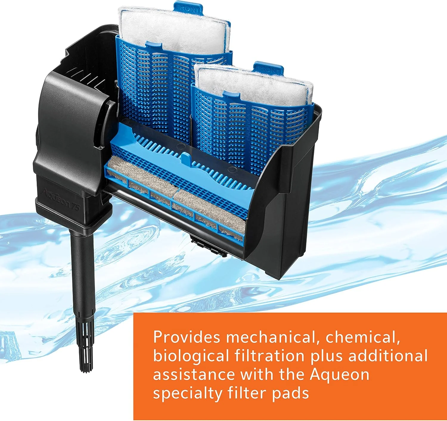 Aqueon QuietFlow LED PRO Aquarium Power Filter, Size 75 - Image 3
