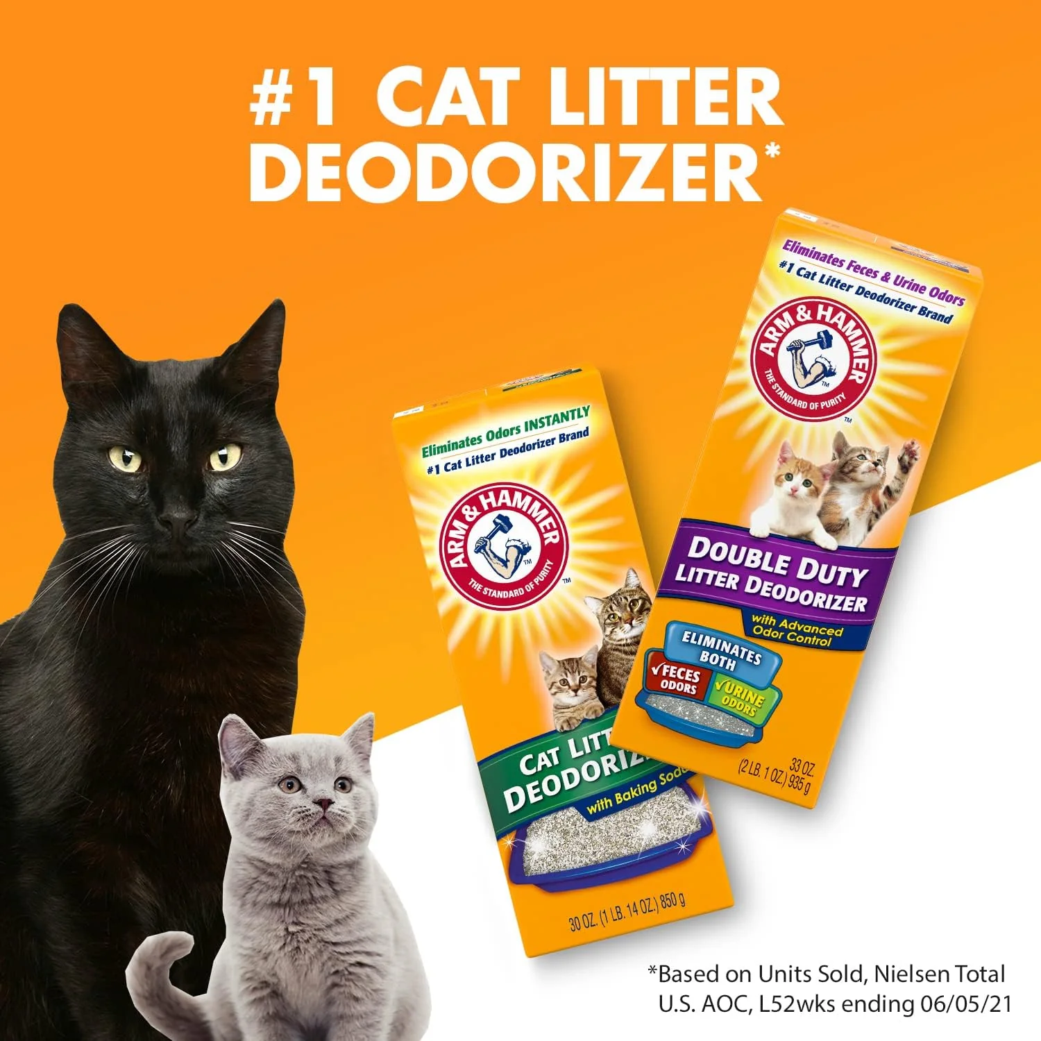 Arm & Hammer Cat Litter Deodorizer, 20 Oz, Orange 1.25 Pound (Pack of 1) - Image 3
