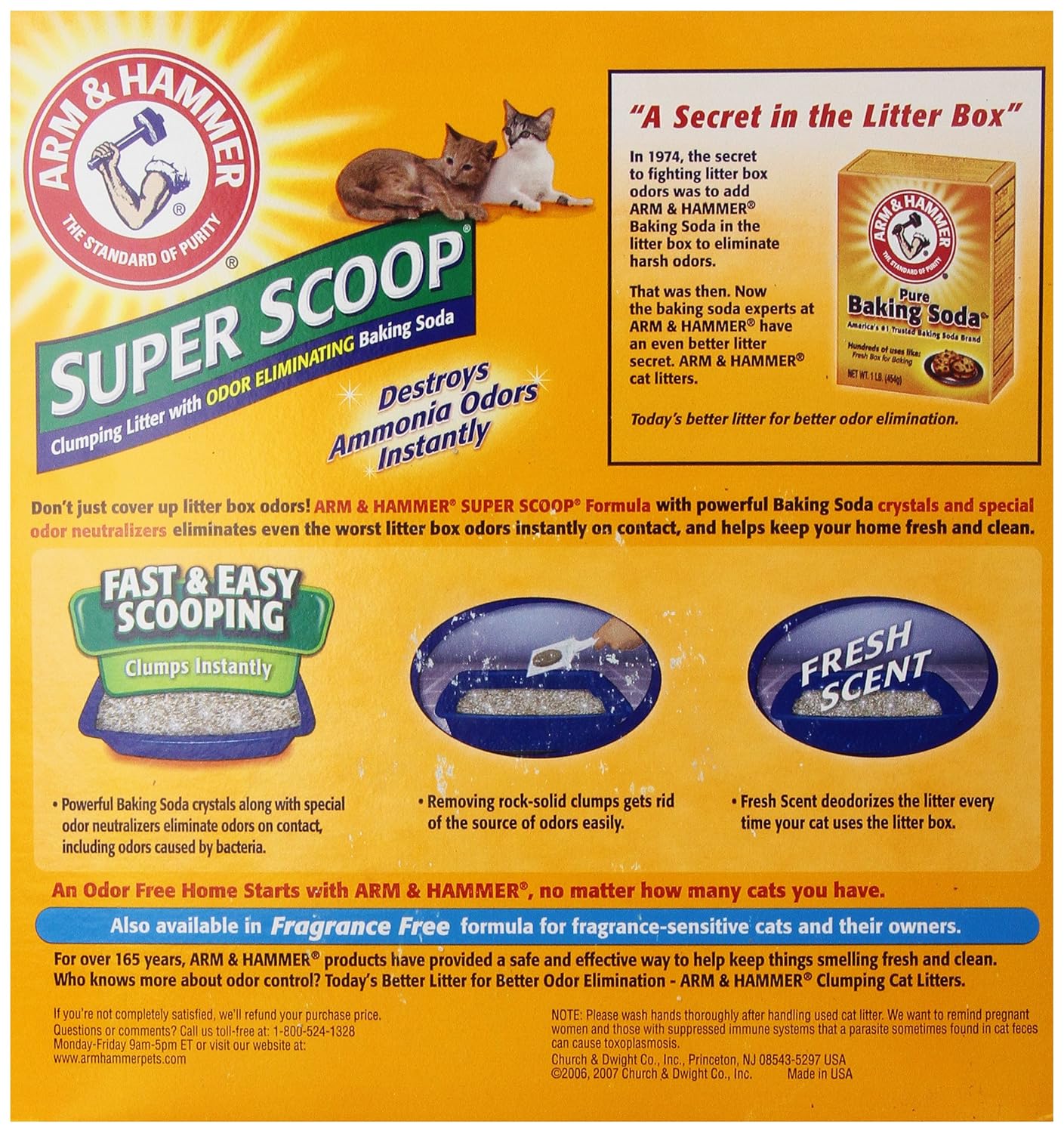 Arm & Hammer Baking Soda Clumping Litter, Fresh Scent - Image 3
