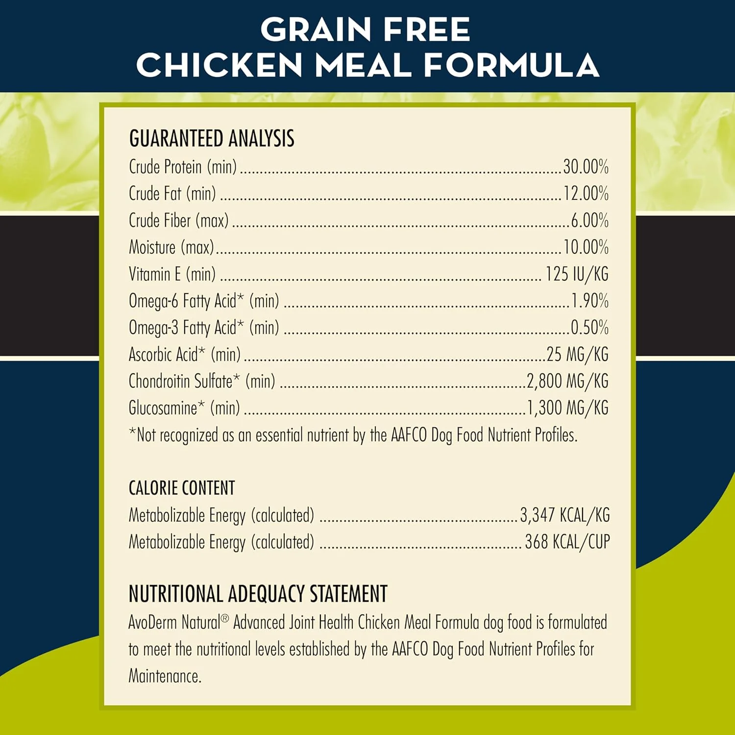 AvoDerm Natural Advanced Joint Health Dry Dog Food, Grain Free, Chicken Recipe - Image 4