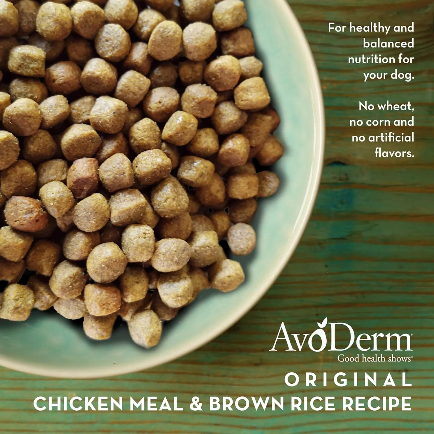 AvoDerm Natural Dry Dog Food, For Skin & Coat, Chicken & Rice Formula - Image 5