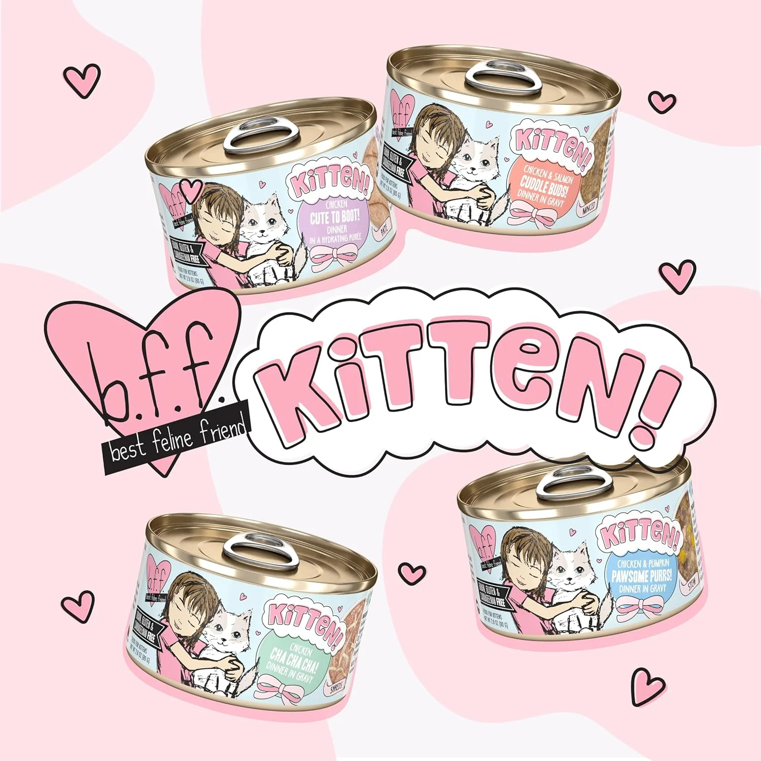 B.F.F. Kitten Food, Cuddle Buds with Chicken & Salmon in Gravy - Image 7