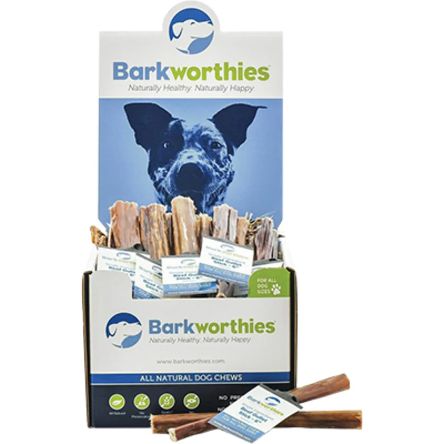 BARKWORTHIES DOG BEEF GULLET STICK 6IN MINI 15 COUNT
