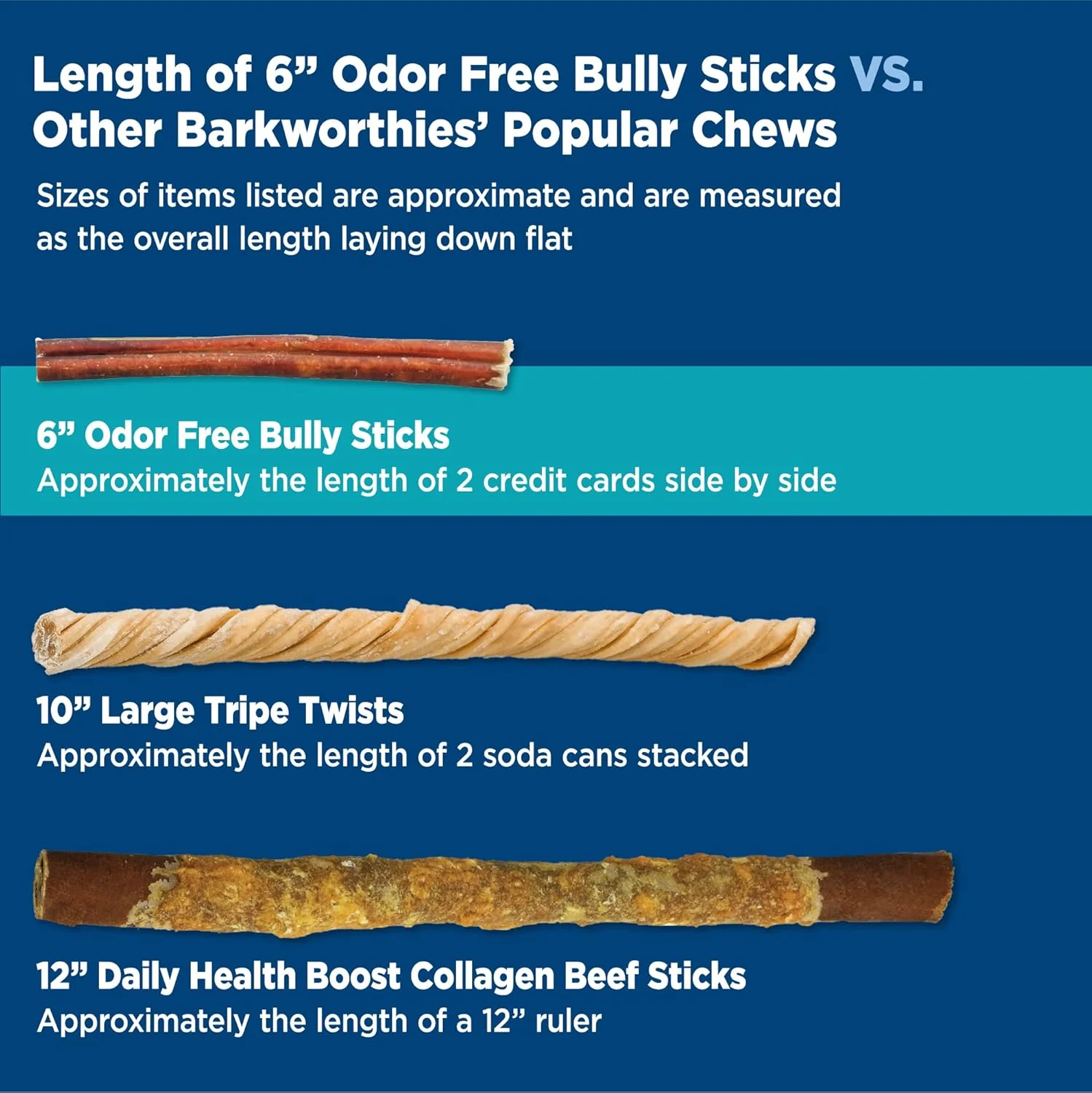 Barkworthies Odor-Free Bully Stick Treat, 6", (Pack Of 5) - Image 5