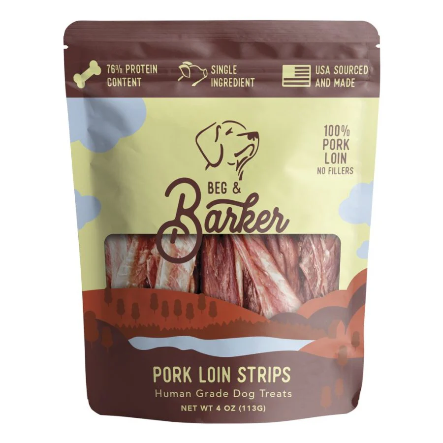 Beg & Barker Pork Jerky for Dogs - Dog Training Treats - Natural Dog Treats Made in The USA - Grain Free, Diabetic-Friendly, High Protein, Sugar-Free (Pork Dog Jerky) - Image 6