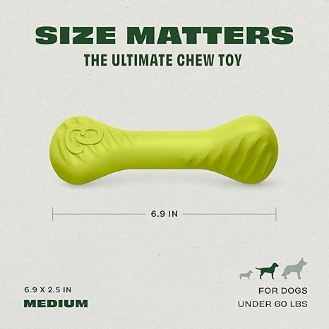 BENEBONE DOG BOUNCE RUBBER BONE MEDIUM - Image 2