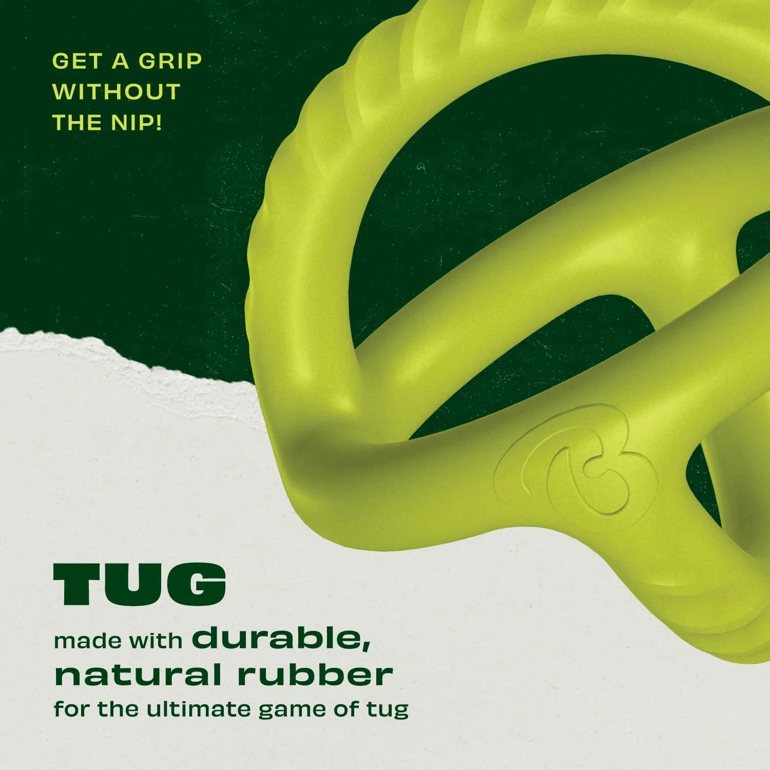 Benebone Natural Rubber Tug Interactive Dog Toy, Natural Rubber - Image 2