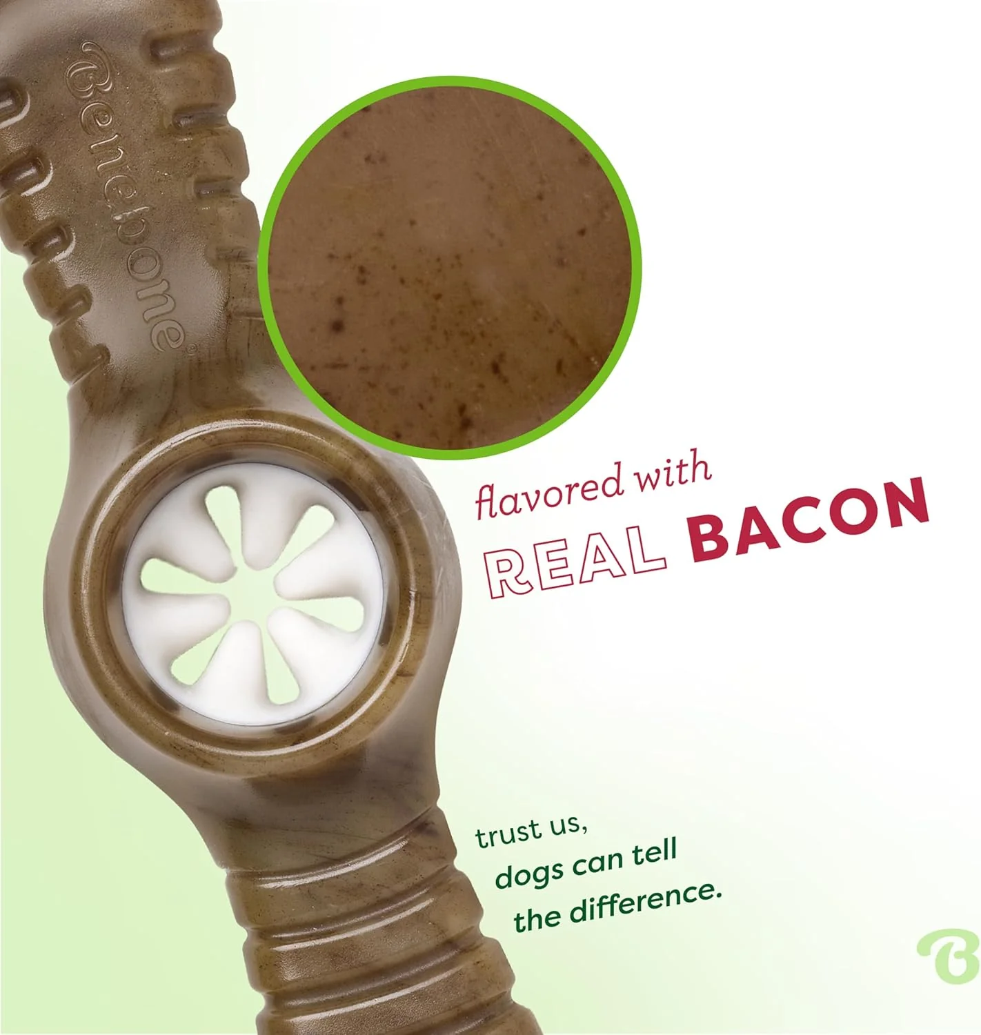 Benebone Pawplexer Interactive Treat Dispensing Tough Dog Puzzle Chew Toy, Made in USA, Real Bacon Flavor - Image 2