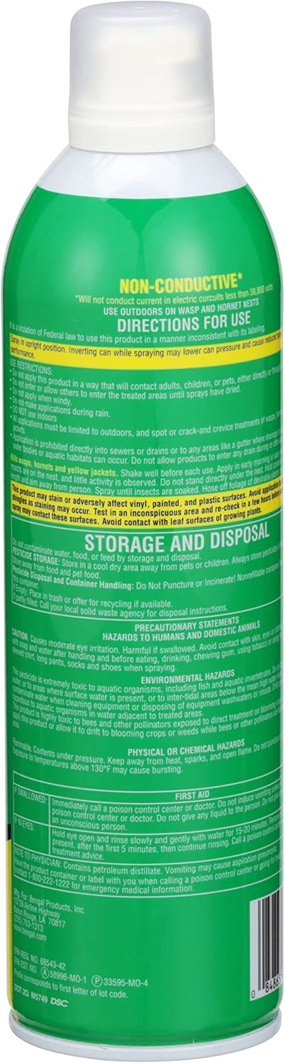 Bengal® Non-Conductive Wasp &amp; Hornet Killer – 15 oz, Long-Range Spray - Image 4