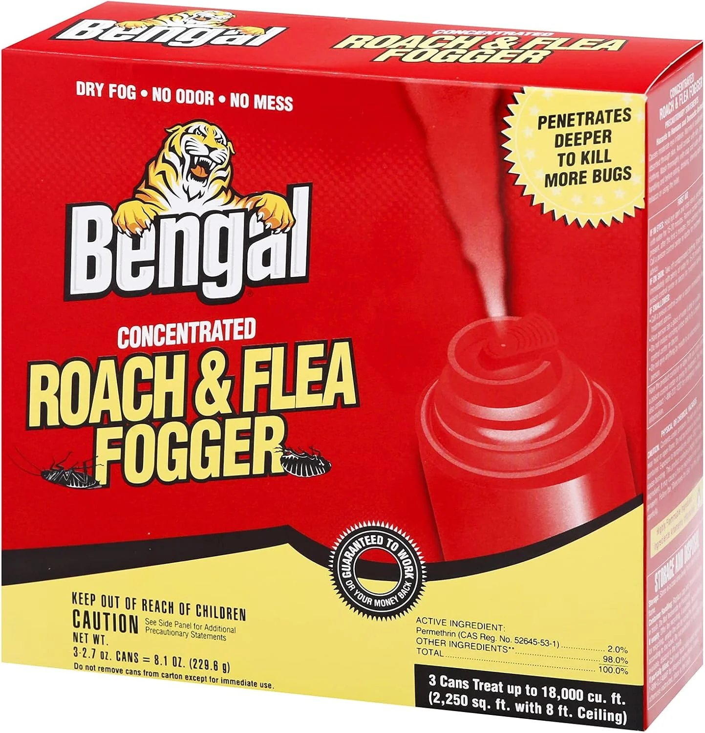 Bengal® Roach &amp; Flea Fogger – 3 Pack - Image 3