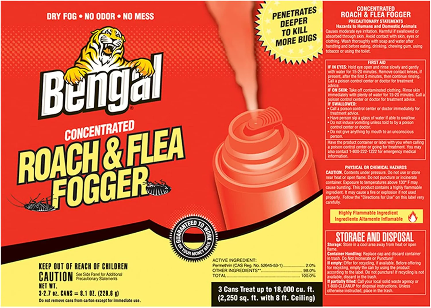Bengal® Roach &amp; Flea Fogger – 3 Pack - Image 4