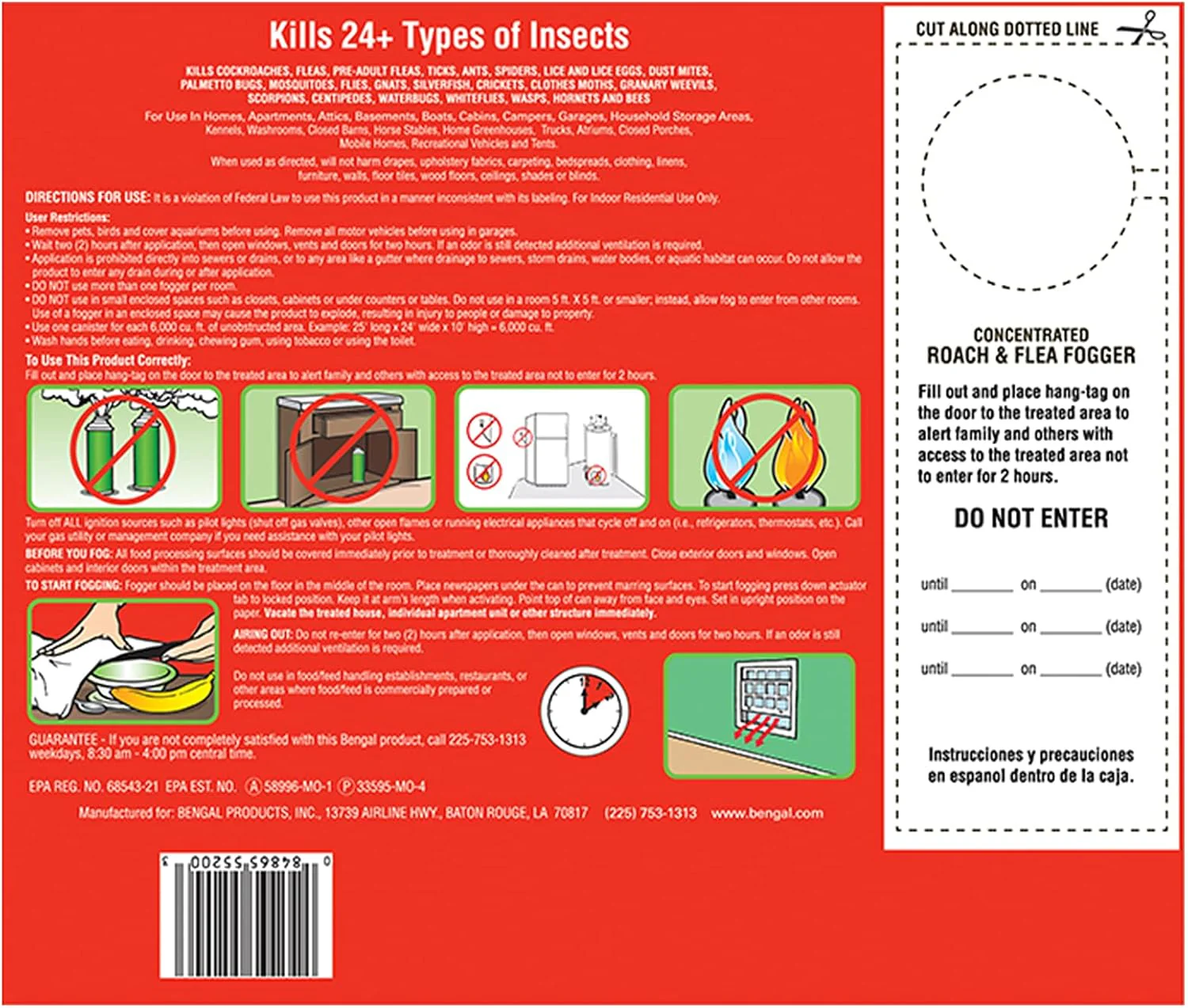 Bengal® Roach &amp; Flea Fogger – 3 Pack - Image 5