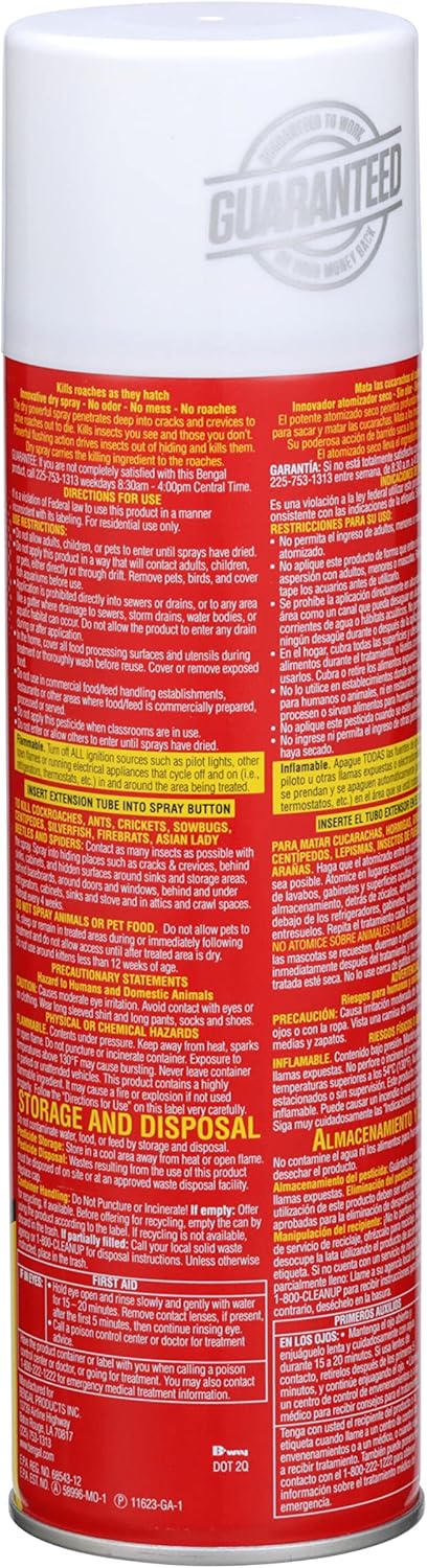 Bengal® Roach Spray II – Powerful Dry Spray for Hidden Roaches and Insects - Image 6