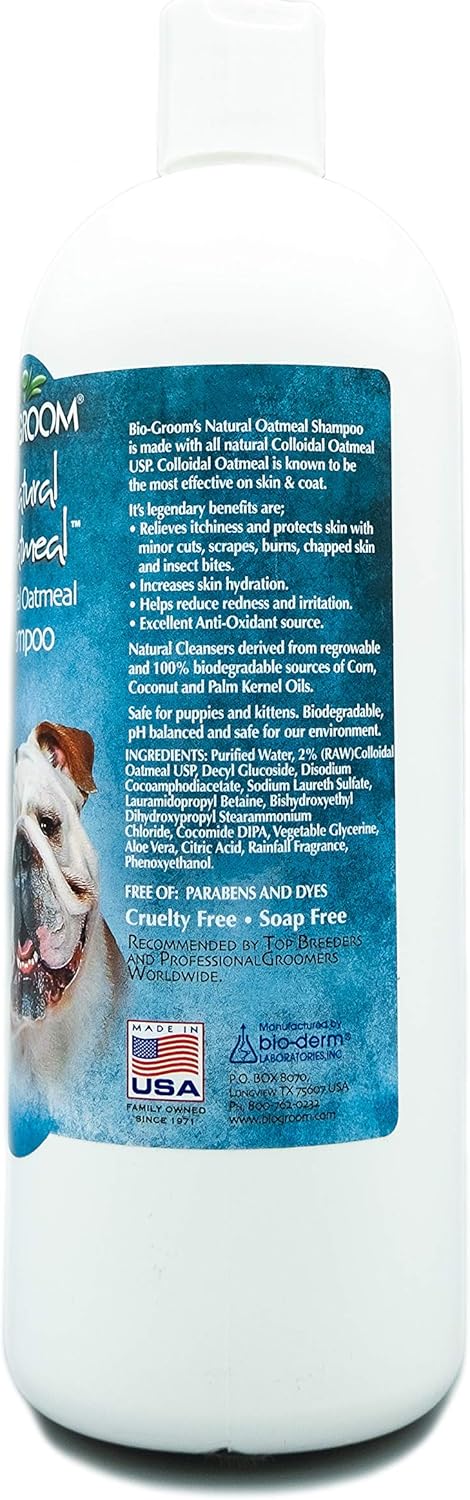 Bio-Groom Oatmeal Dog Shampoo – for Allergies and Itching, Cruelty-Free, Dog Bathing Supplies, Puppy Shampoo for Sensitive Skin, Made in USA, Anti-Itch Dog Products - Image 2