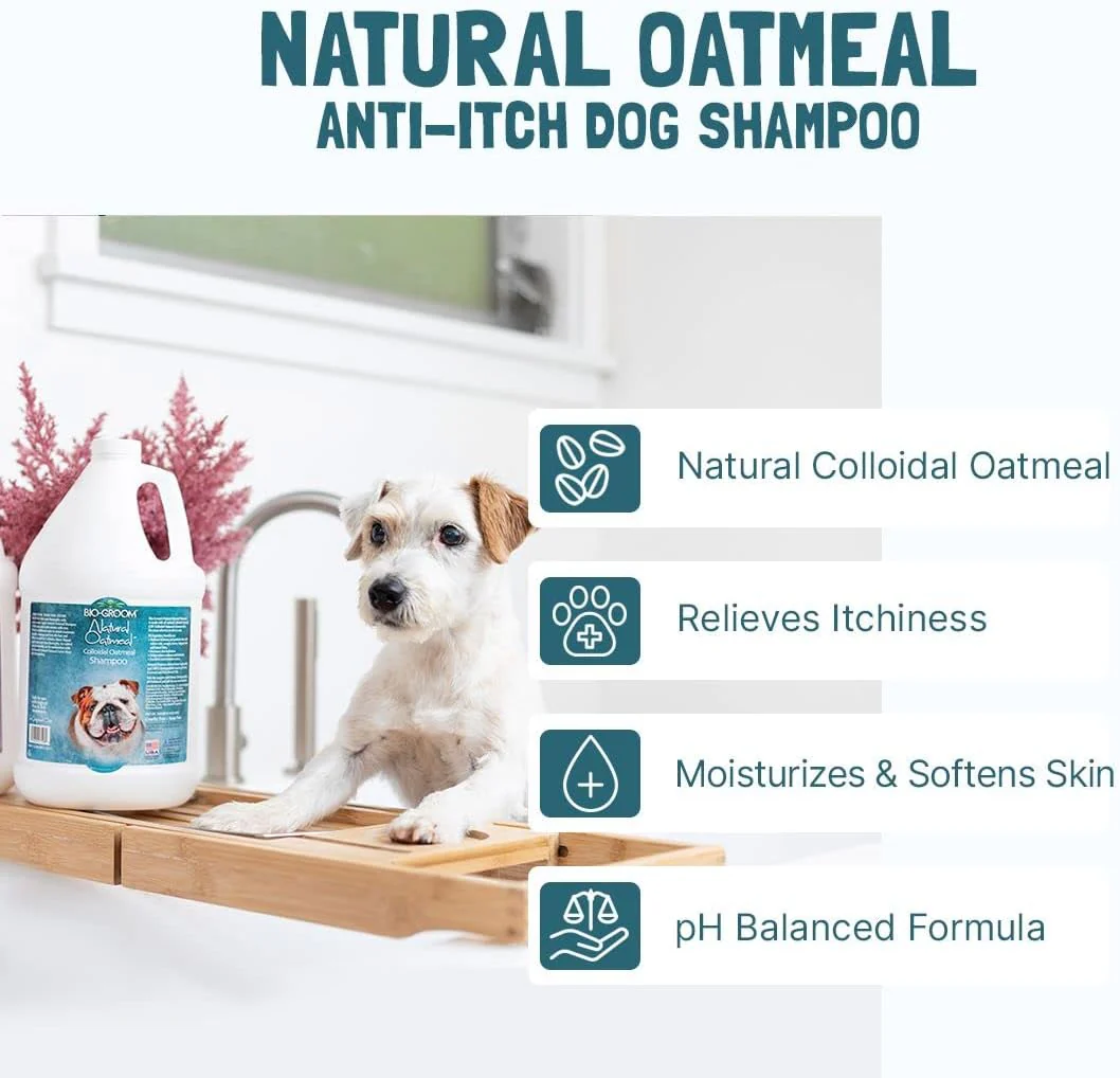 Bio-Groom Oatmeal Dog Shampoo – for Allergies and Itching, Cruelty-Free, Dog Bathing Supplies, Puppy Shampoo for Sensitive Skin, Made in USA, Anti-Itch Dog Products - Image 5