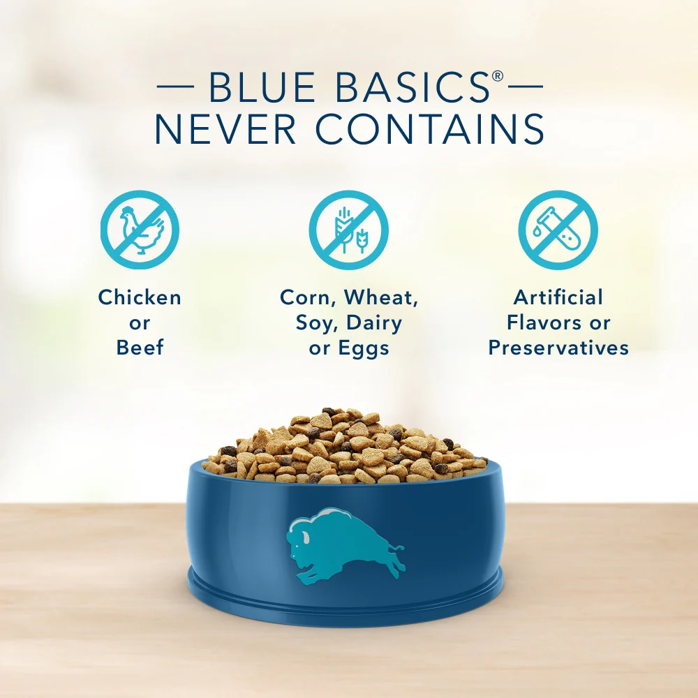 Blue Buffalo Basics Grain-Free Adult Dry Dog Food, Skin & Stomach Care, Limited Ingredient Diet for Dogs, Turkey Recipe - Image 4