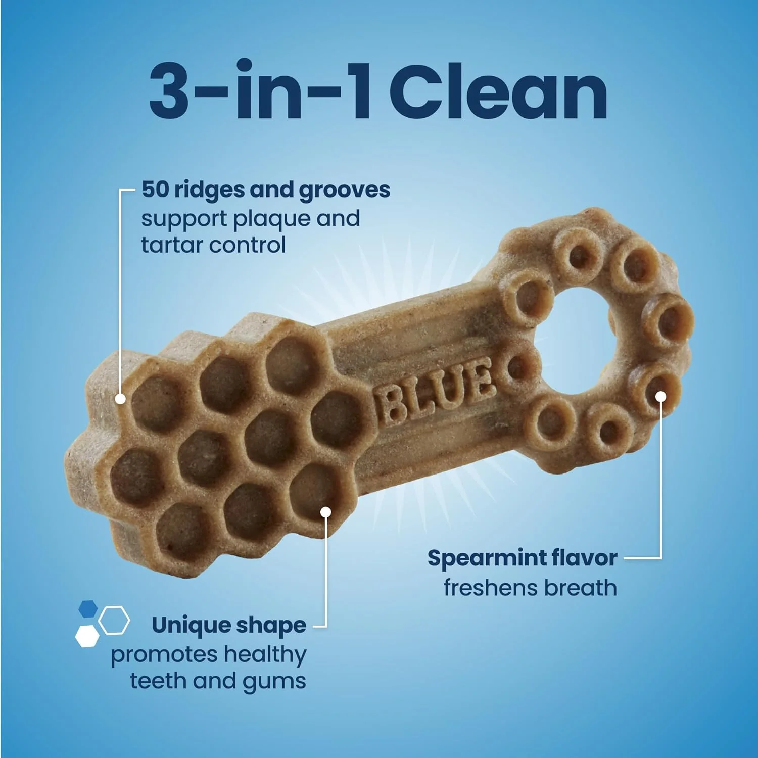 Blue Buffalo Dental Chews Small Natural Dog Treats, Chicken & Spearmint - Image 4