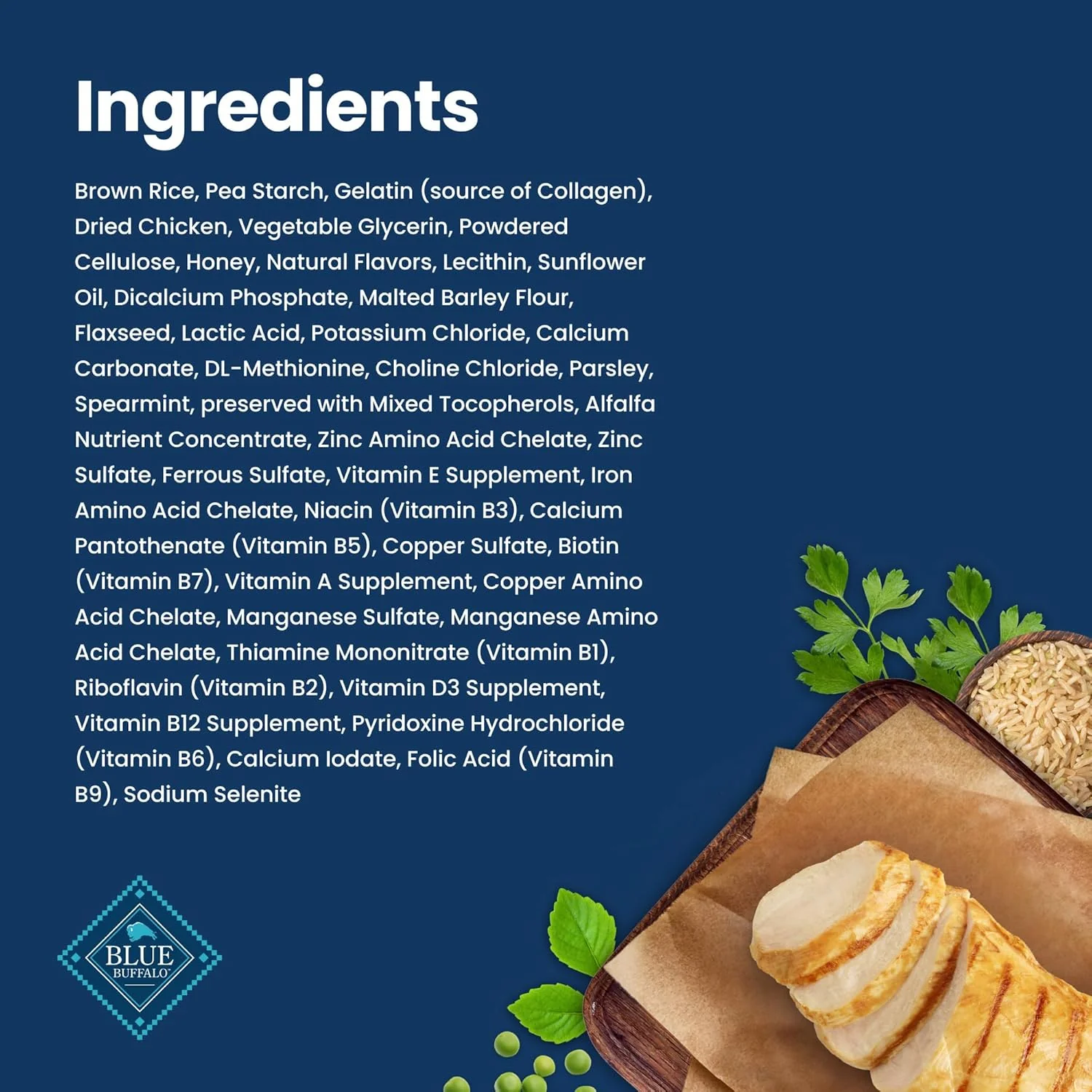Blue Buffalo Dental Chews Small Natural Dog Treats, Chicken & Spearmint - Image 5