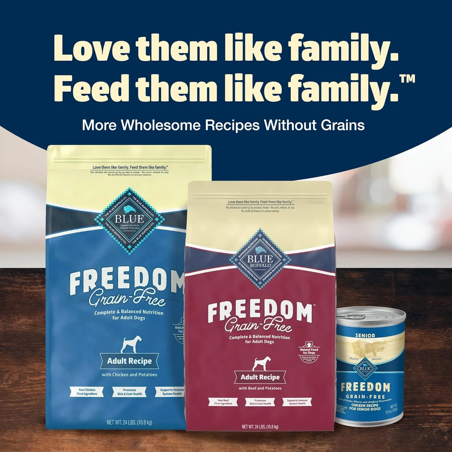 Blue Buffalo Freedom Grain-Free Dry Dog Food, Complete & Balanced Nutrition for Adult Dogs, Made in the USA With Natural Ingredients, Beef & Potatoes - Image 12