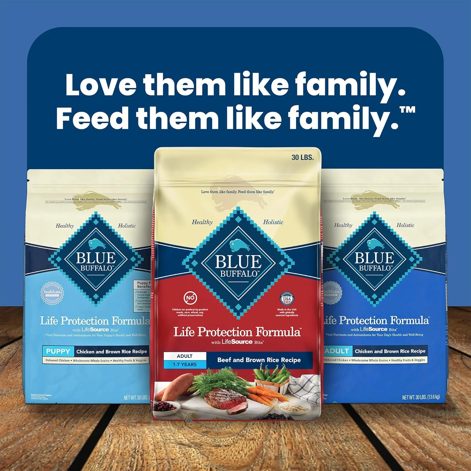 Blue Buffalo Life Protection Formula Adult Dry Dog Food, Helps Build and Maintain Strong Muscles, Made with Natural Ingredients, Beef & Brown Rice Recipe - Image 9