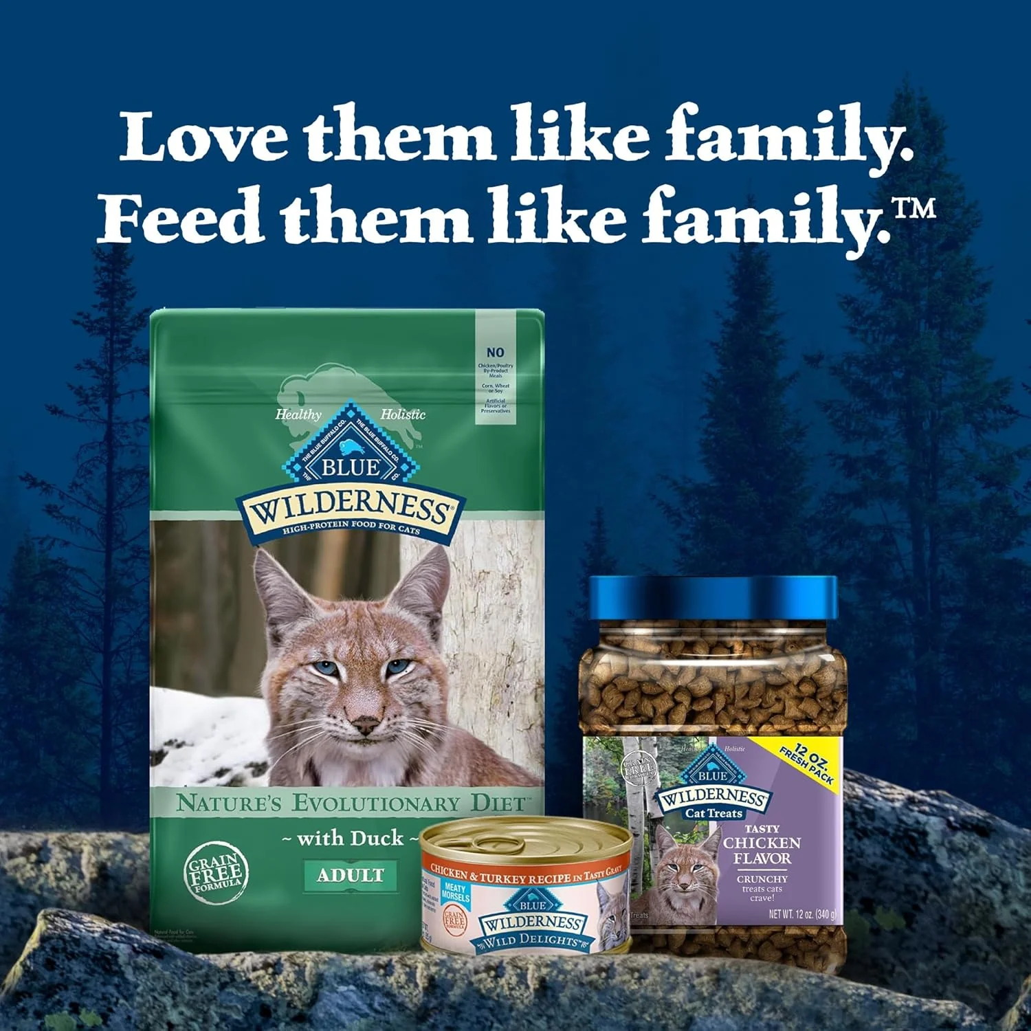 Blue Buffalo Wilderness Duck Supports Health and Wellness High-Protein & Grain-Free Healthy Adult Dry Cat Food - Image 9