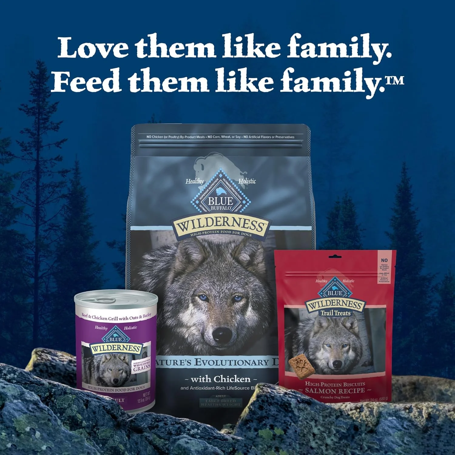 Blue Buffalo Wilderness Natural High-Protein Dry Food for Adult Dogs, Chicken Recipe - Image 9
