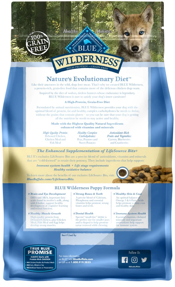 Blue Buffalo Wilderness Puppy High-Protein Dry Dog Food with Real Chicken, Grain-Free, Made in the USA with Natural Ingredients, Chicken - Image 5