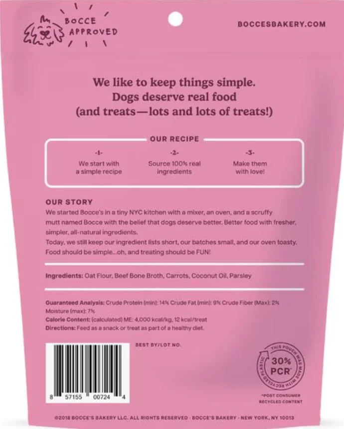 Bocce's Bakery Oven Baked Bone Broth Treats for Dogs – 5 oz - Image 2