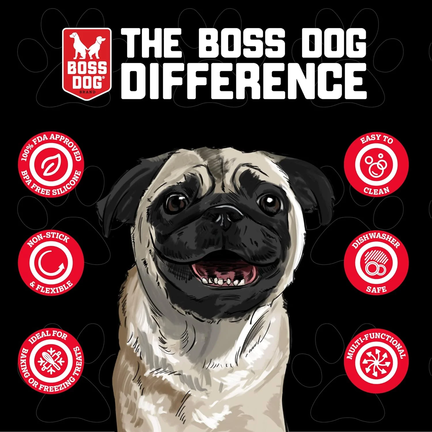 Boss Dog ProPaws Red Treat Tray 2 Pack - Image 8