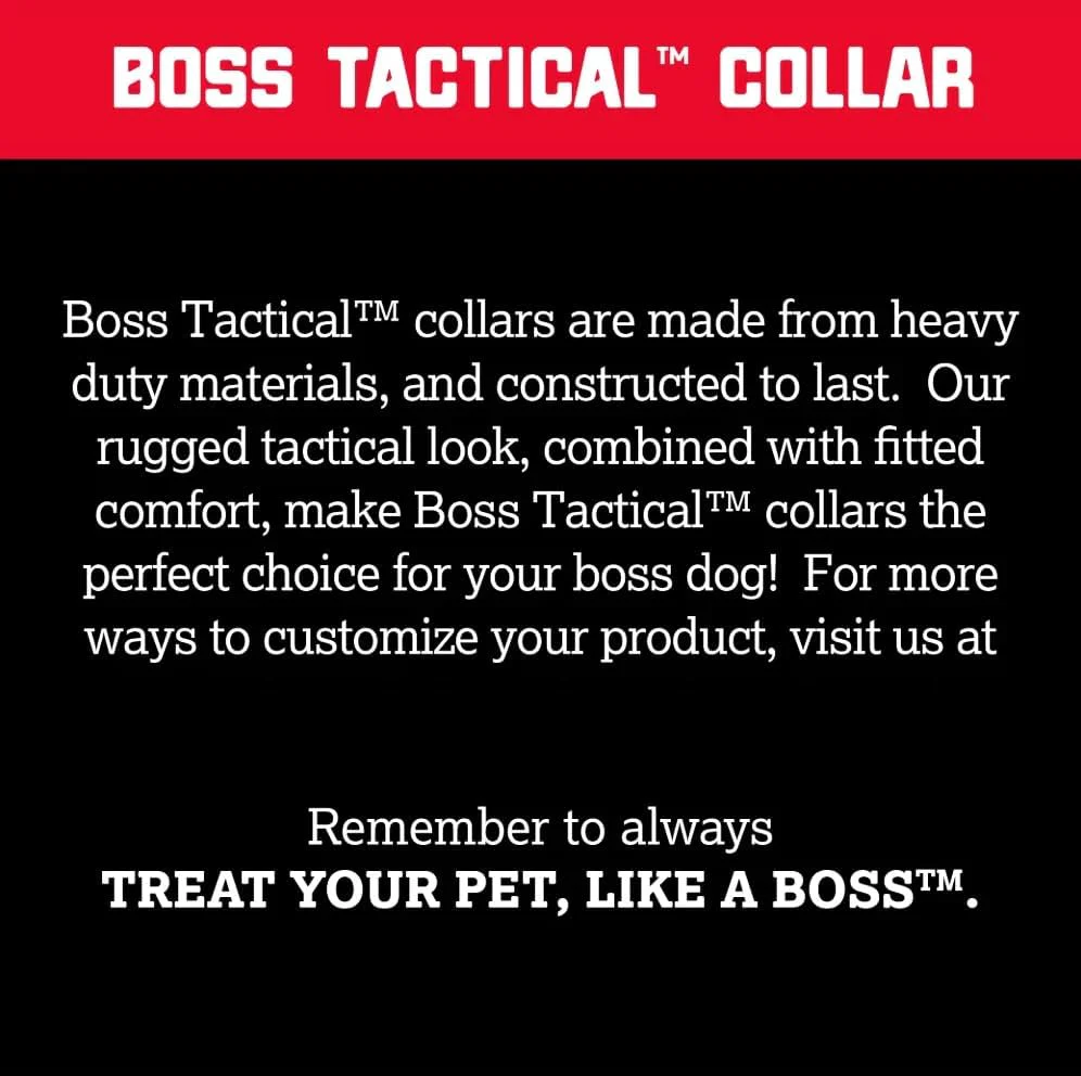 Boss Dog Tactical Adjustable Collar, Black - Image 5